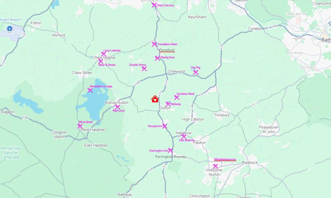 Willow Ridge - A Large Country House With 3 Rental Rooms Clutton Eksteriør bilde